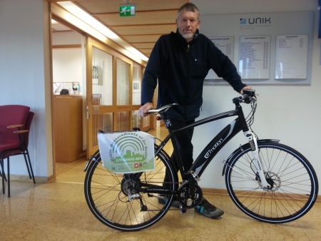 Josef Noll from UNIK presents the CITI-SENSE-MOB measurement bike