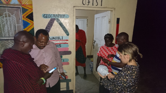 Explaining Internet Lite to the village leader and the local coordinator