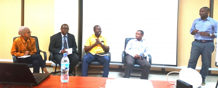 Members of the DigI Hackathon in a Panel Discussion o Approaches, Challenges and Sustainability of Community Networks